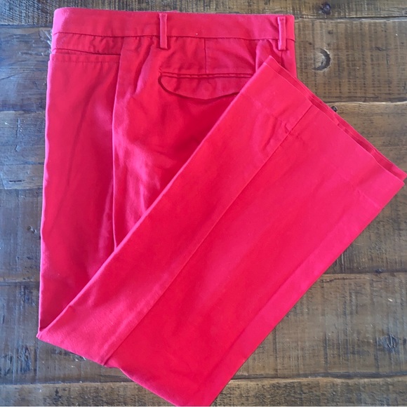 GAP Pants - Gap Modern Bootcut Pants Mid Rise Flat Front Pockets Red Size 10A Petite…